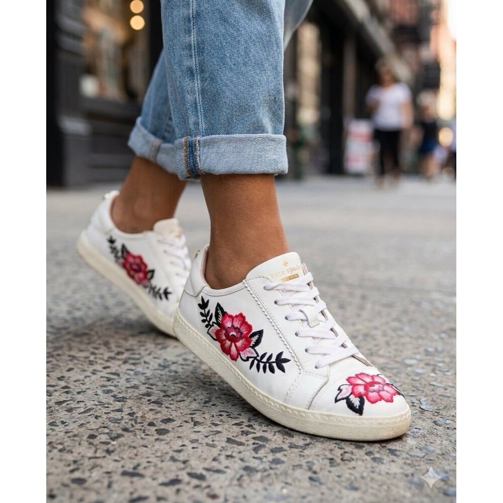 Kate Spade New York Everhart Floral Embroidered Sneakers